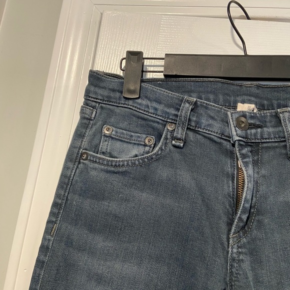 Rag & Bone Size 25 Blue Gray Cotton Stretch Low Rise Straight Leg Denim Jeans - Picture 3 of 11